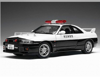 NISSAN SKYLINE GT-R (R33) Police CAR, black