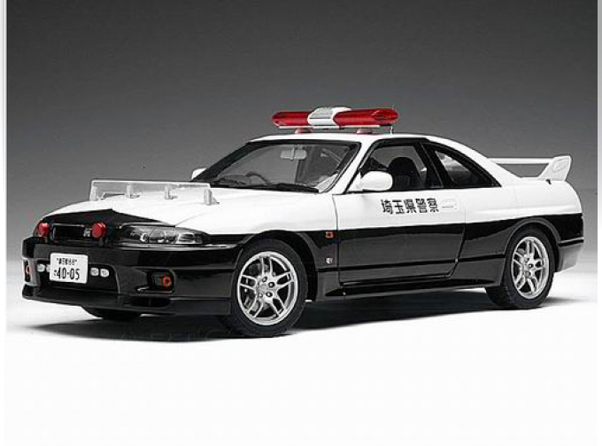 NISSAN SKYLINE GT-R (R33) Police CAR, black