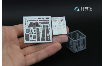 3D Декаль интерьера кабины Ка-50 (черные панели) (Italeri) (с 3D-печатными деталями)