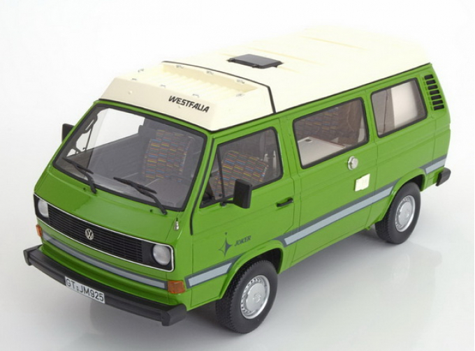 VOLKSWAGEN T3a Westfalia "Joker" 1984 Light Green/Matt White