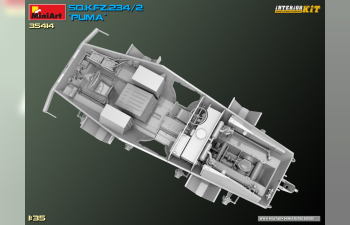 Сборная модель Interior Kit Sd.kfz. 234/2 Puma Tank Military 1945