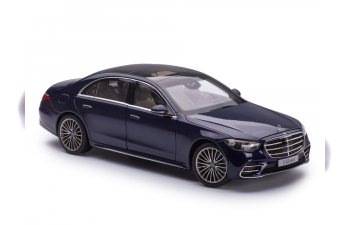 MERCEDES-BENZ S-class AMG-line W223 nautical blue (синий металлик), 2021