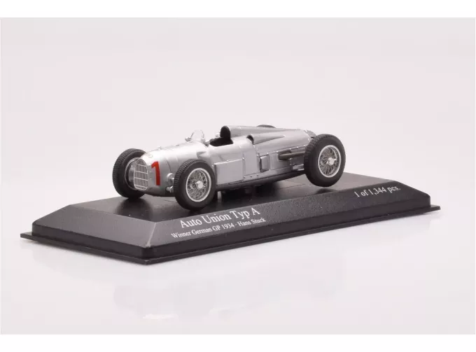 AUTO UNION Typ A Winner German GP 1934 #1 Hans Stuck, silver