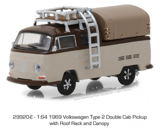 VOLKSWAGEN T2 Double Cab Pick-up c тентом 1969 Beige