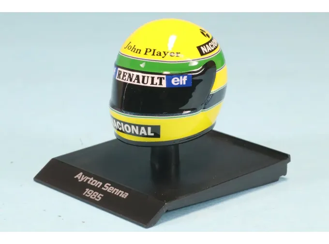 MINI HELMET Ayrton Senna №12 John Player Team Lotus Formula 1 (1985)