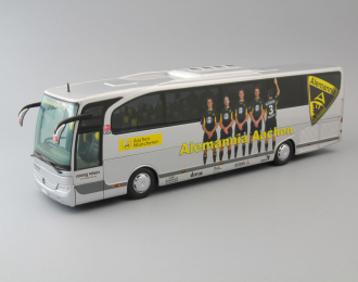 MERCEDES-BENZ Travego Bus Alemannia Aachen, silver / yellow