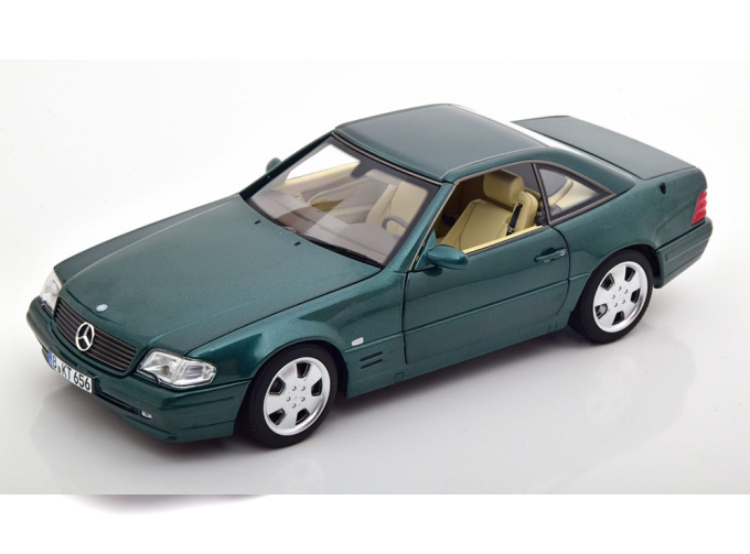 MERCEDES-BENZ 500 SL R129 Roadster with removable Hardtop (1999), dark green-metallic