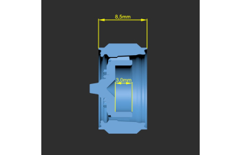 Диск передний КАЗ-4540 под шину ИП-184 под подшипник 8мм
