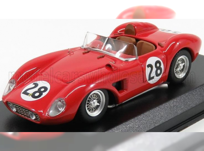 FERRARI 500 Trc Spider N28 12h Sebring (1957) Hively - Ginther, Red