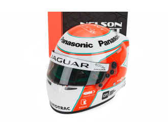 BELL HELMET Nelson Piquet Jr. №3 Formula-e Team Jaguar Racing (2019), Red White