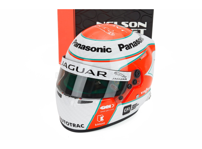 BELL HELMET Nelson Piquet Jr. №3 Formula-e Team Jaguar Racing (2019), Red White