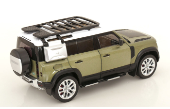 LAND ROVER Defender 110, light green-metallic/ white