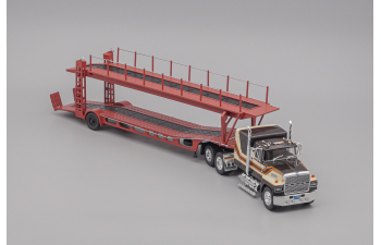 FORD 9000 LTL Car Transporter (1979), black / dark red