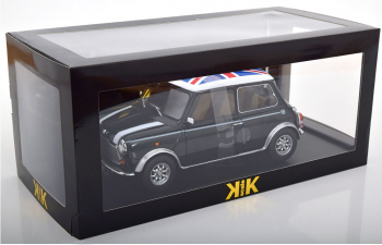 MINI Cooper RHD, dark green-metallic white Union Jack