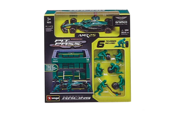 ASTON MARTIN AMR25 #18 Lance Stroll Pit Pass Set (2025), green