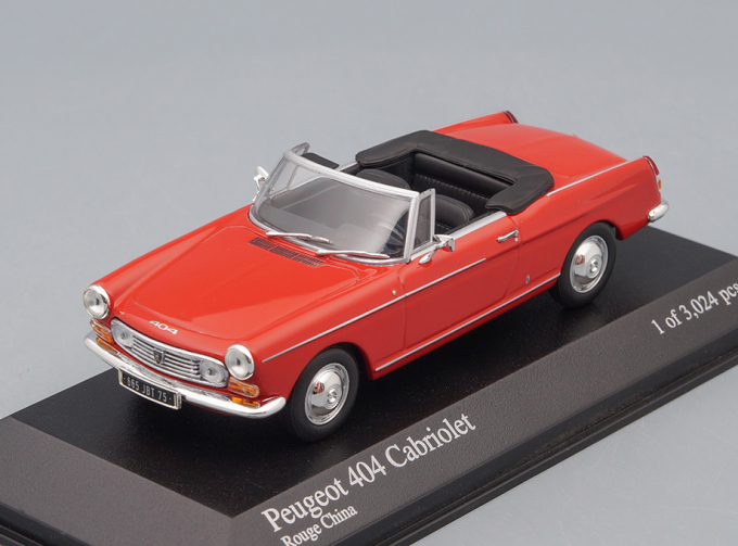 PEUGEOT 404 Cabriolet (1962), red 