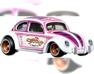 VOLKSWAGEN Classic Bug (1965), white/pink