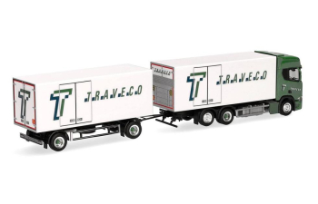 SCANIA CR20 HD Traveco, зеленый/белый