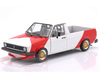 VOLKSWAGEN Caddy Pick-Up Red Cowboy Racing Tribute (1982), red / white