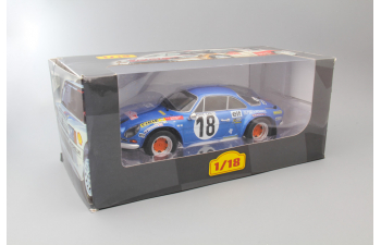 Renault-Alpine A110 1800S #18 Winner Monte Carlo Rally 1973 Andruet - Petit, blue