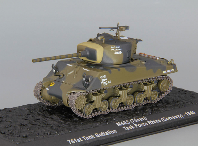 M4A3 (76mm) 761st Tank Battalion Task Force Rhine (Germany) 1945