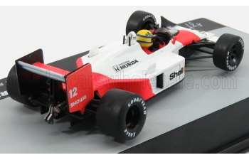 McLAREN F1 Mp4/4 №12 San Marino Gp Ayrton Senna (1988) World Champion, White Red