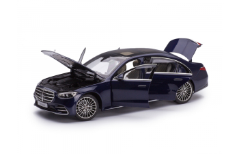 MERCEDES-BENZ S-class AMG-line W223 nautical blue (синий металлик), 2021