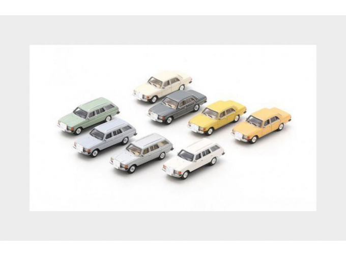 MERCEDES-BENZ Set 8x E-class (w123) (1975) - E-class Station Wagon T-model (w123) (1982), Various