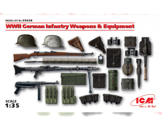 Сборная модель WWII German Infantry Weapons and Equipment