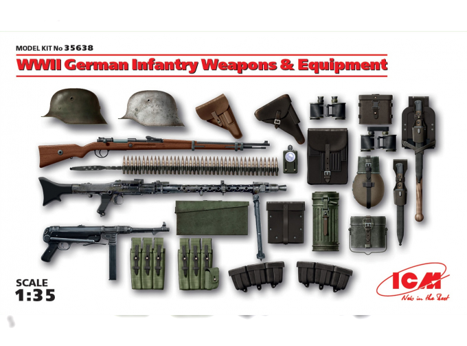 Сборная модель WWII German Infantry Weapons and Equipment