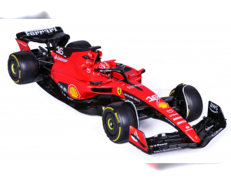 FERRARI F1 Sf-23 Team Scuderia Ferrari №16 Season (2023) Charles Leclerc, Red Black