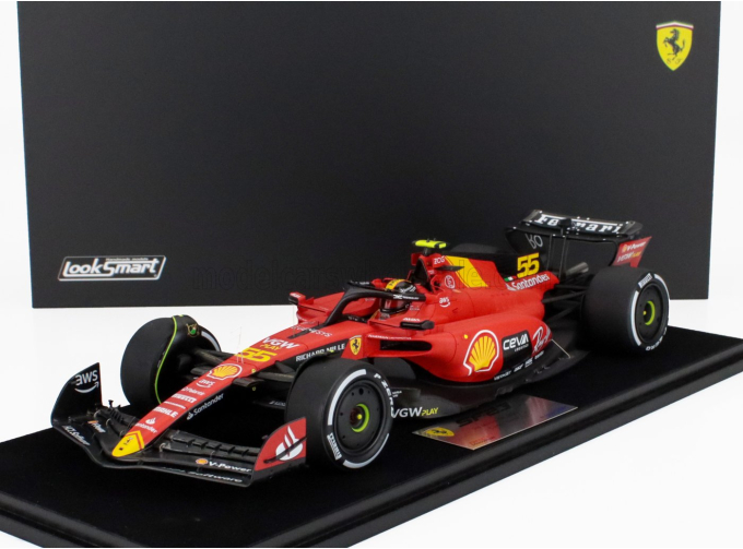 FERRARI F1 Sf-23 Team Scuderia Ferrari №55 Monza Italy Gp (2023) Carlos Sainz, Red Black