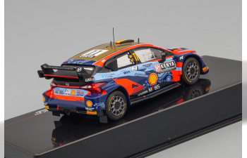 HYUNDAI I20 Coupe Wrc Mobis N11 Rally Safari (2022) T.Neuville - M.Wydaeghe, 2 Tone Blue Red