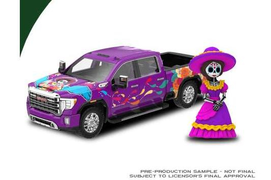 GMC Sierra 3500 HD *Dia de los Muertos* with La Catrina Figurine (2023), purple