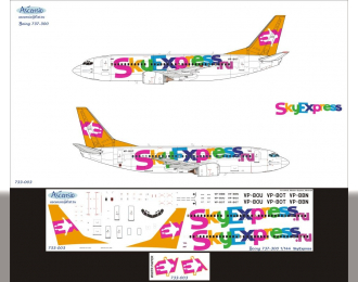 Декаль на самолет боенг 737-300 (SkyExpes)