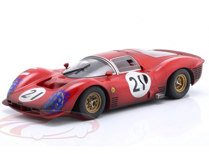 FERRARI 330 P3 Coupe №21 (Dirty & Lights Version) 24h Le Mans, Bandini/Guichet (1966)