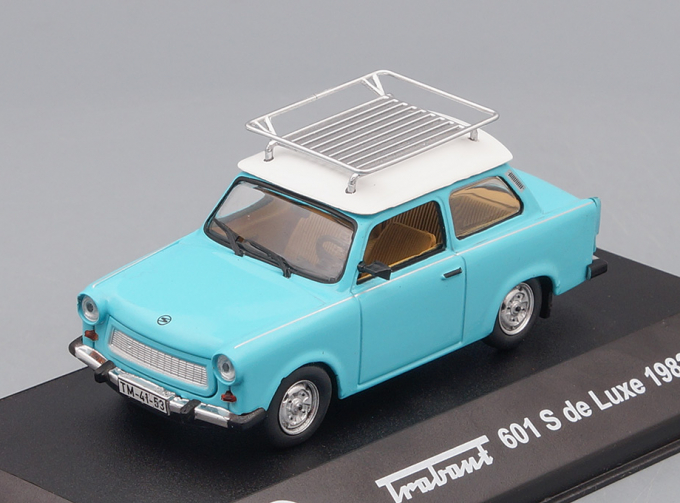 TRABANT 601 S De Luxe (1982), blue / white