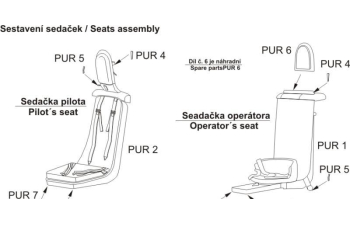 He 219A -Сиденье с ремнями безопасности