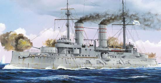 Сборная модель Корабль Russian Navy Tsesarevich Battleship 1917