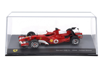 FERRARI F1 248 F1 №6 Season (2006) Felipe Massa - Con Vetrina - With Showcase, Red White