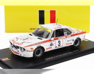 BMW 3.0 Csi Team Luigi Racing №14 24h Spa (1975) Jean Marie Detrin - Jean Jacques Feider, White Red