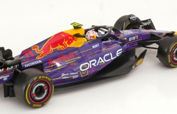 RED BULL F1 Rb19 Team Oracle Red Bull Racing №11 3rd Las Vegas Usa Gp (2023) Sergio Perez, Purple Yellow Red