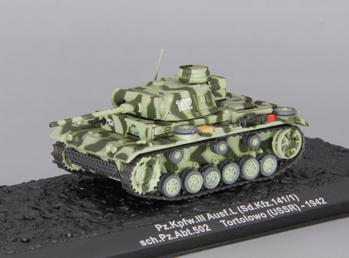 Pz.Kpfw. III Ausf.L (Sd.Kfz.141/1) sch.Pz.Abt.502 Tortolowo USSR (1942)