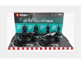 MERCEDES-BENZ GP Set F1 4x W14 Team Mercedes-amg Petronas Formula One №44 Season (2023) Lewis Hamilton - №63 Season (2023) George Russel - W13 №44 Season 2022 Lewis Hamilton - W12 N 44 Season 2021 Lewis Hamilton, Matt Black Silver