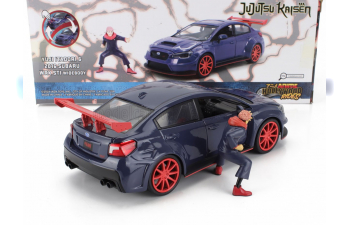 SUBARU Wrx Sti Whitebody With Jujutsu Kaisen Yuji Itadori Figure (2016), Grey