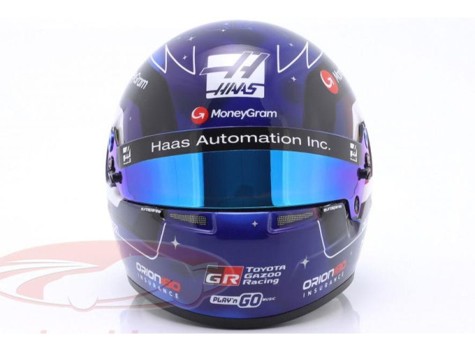 MINI HELMET Oliver Bearman MoneyGram Haas F1 Team #87 Singapore GP Formula 1 (2025)
