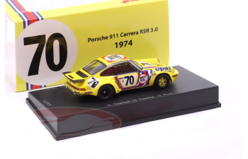 PORSCHE 911 Carrera RSR 3.0 №70 24H Le Mans R.Touroul/H.Cachia/D.Rua (1974), yellow