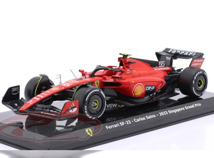 FERRARI SF-23 #55 Winner Singapore GP Formula 1 Carlos Sainz (2023)