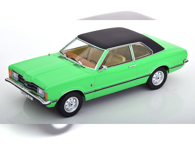 FORD Taunus GXL Saloon with vinyl roof (1971), green flat-black