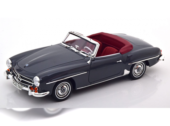 MERCEDES-BENZ 190 SL W121 Roadster with removable Softtop (1957), dark grey